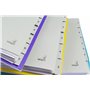 Kangaro Lot de 7 feuilles de papier cartonné avec chiffres A4 1-7. 180 g/m² gris recyclé FSC - K407C