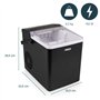 Princess Machine à glaçons XXL - Réservoir de 1,75 L - 9 glaçons en 6 min - Produit jusqu'à 12 kg de glaçons - 2 tailles de glaç