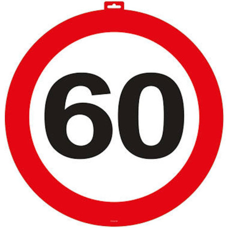 Folat Porte Panneau de Signalisation 60 Ans