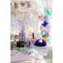 Folat Décoration d'anniversaire Bleue avec paillettes Irisé-Assiettes-Mermaid Magic-23 cm-8 pièces-Vaisselle Sirène Fille Prince