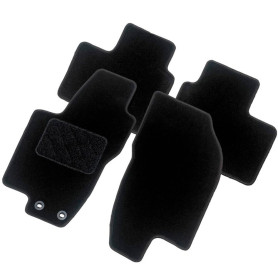 AutoStyle TM RE588 Tapis de sol Tapis noir Avant et Arrière