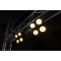 BeamZ SB400 - Blinder LED COB, Projecteur de Scène et Stroboscope, 4x LED Couleur Blanc 50W, DMX 8 Canaux, Activation au Son ou 