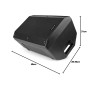 VONYX VSA10BT Enceinte Active 500W Amplifiée avec Bluetooth et MP3, Lecteur Multimédia, Port USB, Affichage LCD, Amplificateur I