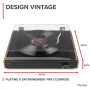 Audizio RP335 Platine Vinyle Bluetooth avec Enceintes 2x40W, Design Élégant, Lecture USB, 3 Vitesses, Fonction Enregistreur, Idé