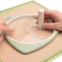 Vaessen Creative Cutter Circulaire - Ø 2,5 cm à Ø 15cm - 3 Lames de Rechange - Vert Menthe - Coupe Papier Cercle - Perforatrice 