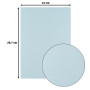 Florence Papier Cartonné en Lin Bleu 250 g – Papier Scrapbooking A4 – Glacier – Papier Cartonné Couleur – Invitations Élégantes,