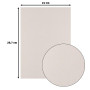 Florence Papier Cartonné en Lin Gris 250 g – Papier Scrapbooking A4 – Cool Grey – Papier Cartonné Couleur – Invitations Élégante