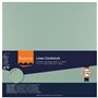 Florence Papier Cartonné en Lin Vert 250 g – Papier Scrapbooking 30,5 x 30,5 cm – Iguana – Papier Cartonné Couleur – Invitations