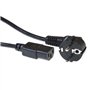 ACT Câble d'alimentation CEE7/7 coudé Schuko - C13 - Noir - 7 m