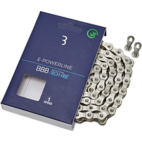 BBB Cycling E-PowerLine Chaîne de vélo avec SpringLink QuickLink Chaîne de vélo incluse pour tous les vélos à chaîne simple vite