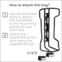 BBB Cycling StackPack Sac de Cadre Imperméable | Capacité de 4L | Sac Léger pour Bikepacking avec Porte-Bagages Inclus | Pour VT