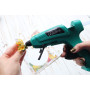 VONROC Pistolet à Colle 70W – Fonction Stop-Goutte, Chauffe Rapide 3-5 min, Ergonomique avec 8 Bâtons de Colle et Sac de Rangeme