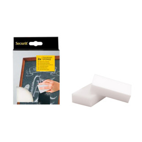 Securit Lot de 2 éponges de nettoyage magiques pour taches de craie difficiles à enlever (éponge-2)
