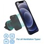 MMOBIEL Support Smartphones Universel Magnétique pour Grille d'aération Voiture Compatible avec iPhone 16/15/14/13/12/11/ Max X/