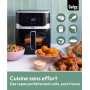 Gadgy Friteuse à air chaud 5L avec Fenêtre – Airfryer sans Huile 1400W – Revêtement antiadhésif – Température réglable 80°C à 20