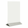 Porte menu de table plexi - Porte affiche avec base en Inox pour table d'hôtel restaurant - Transparent - A5