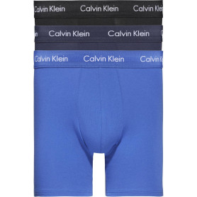 Calvin Klein Boxer Homme Lot De 3 Coton Stretch, Multicolore (Black/Blueshadow/Cobaltwater Dtm Wb), XL Calvin Klein Boxer Homme Lot De 3 Coton Stretch