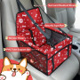 Nobleza - Sièges Auto pour Chiens, Siège Arrière de Voiture avec Ceinture de Sécurité Imperméable Hamac de Transport Chien Voitu