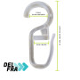 Delfra Lot de 100 crochets à rideaux transparents 10 mm
