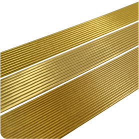 Smowo® Lot de 50 bandes de cire dorées 200 mm – Cire décorative pour bougies de différentes formes – Cire pour baptême