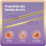Smowo® Lot de 50 bandes de cire dorées 200 mm – Cire décorative pour bougies de différentes formes – Cire pour baptême, communio