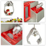 Mikamax – Candy Grabber – Machine à Bonbons – Sweets Machine for Home – Mini Fair Game Machine – Rouge – Machine à Pince
