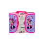 Disney Minnie Mouse - Mallette créative - Table de coloriage de voyage avec stylos et autocollants - Kit de peinture pour filles