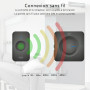 Sonnette sans Fil ELRO DB3000 avec 2 Récepteurs Plug-in, Étanche, 64 Mélodies, Portée 300m, Installation Facile, Noir