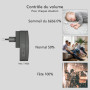 Sonnette sans Fil ELRO DB3000 avec 2 Récepteurs Plug-in, Étanche, 64 Mélodies, Portée 300m, Installation Facile, Noir