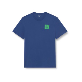 Calvin Klein T-Shirt Manches Courtes Homme Gradient Monogram Logo en Coton