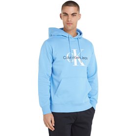 Calvin Klein Jeans Homme Sweat à Capuche Seasonal Monologo Regular avec Capuche