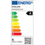 Philips, ampoule LED Ultra Efficient Classe A, 75W, culot E27, blanc chaud 2700K, transparente