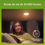 Philips, lot de 3 ampoules LED classe énergétique A, culot E27 équivalent 40W, Blanc chaud 2700K, claire