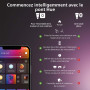 Philips Hue White & Color Ambiance Centura angled downlights 1 pack, plafonniers à intensité variable, contrôle intelligent de l