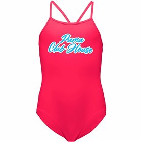 Maillot de Bain Fille Puma Rouge