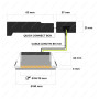 HOFTRONIC - 10x Nola LED Spot encastrable 68 mm Noir - IP65 étanche pour salle de bain, salon et extérieur - 5W 480lm - 2700K ex