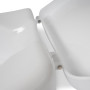 Dunimed Rehausseur de Toilettes avec couvercle - 10 cm - Abattant WC surélevé amovible - Rehausseur Toilette à clipser - Siège d