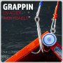 MAGFISHION Aimant Neodyme Puissant - Traction de 700KG (2 x 350KG) - Aimant de Pêche - Ø94mm - Peche a l'aimant avec 2 Cordes, C