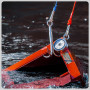 MAGFISHION Aimant Neodyme Puissant - Traction de 700KG (2 x 350KG) - Aimant de Pêche - Ø94mm - Peche a l'aimant avec 2 Cordes, C