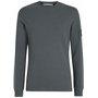 Calvin Klein Jeans T-Shirt Manches Longues Homme Badge Waffle Basique, Gris (Endless Grey), XS