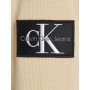 Calvin Klein Jeans T-Shirt Manches Longues Homme Badge Waffle Basique, Beige (Pale Khaki), XS