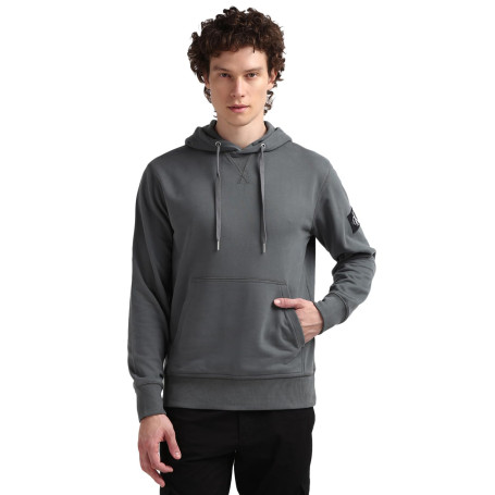 Calvin Klein Jeans Homme Sweat à Capuche Badge avec Capuche