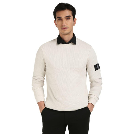 Calvin Klein Badge Waffle Ls Tee J30J323485 T-Shirt L/S