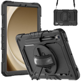 Coque Galaxy Tab S9 / Tab S9 FE / Tab S10 FE Rotatif 360° Noire Just in Case
