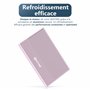 Switss Boîtier Externe pour Disque Dur SATA HDD 7/9.5 mm et SSD 2,5 Pouces (Argent) - USB-C/USB-A - 6 Go/s USB 3.1 gen 2 - Boiti