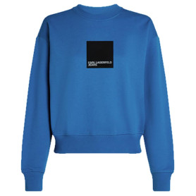 Karl Lagerfeld Jeans Femme Sweat À Logo Encadré Coupe Classique