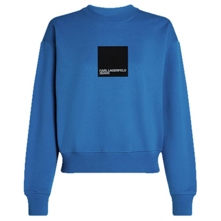 Karl Lagerfeld Jeans Femme Sweat À Logo Encadré Coupe Classique