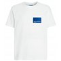 KARL LAGERFELD JEANS Homme T-Shirt À Manches Courtes avec Logo Encadré Coupe Régulière, Blanc, S