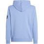 Calvin Klein Sweat à Capuche Homme Badge avec Capuche, Bleu (Tempest), XXL