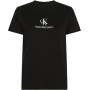 Calvin Klein T-Shirt Manches Courtes Femme Shadow Graphic Tee Regular Fit, Noir (CK Black), XXS
